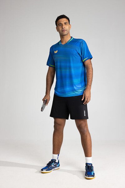 Butterfly Table Tennis - Nagano Shirt - Light Blue - Omar Assar